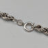 British vintage sterling silver twisted chain necklace 40cm 12.5g EJLd